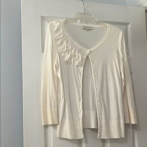 Jones New York Cream Knit Sweater